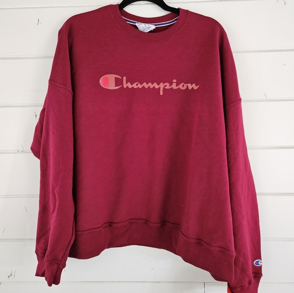 Champion Powerblend Fleece Boyfriend Sweatshirt. Size XL - Picture 2 of 3